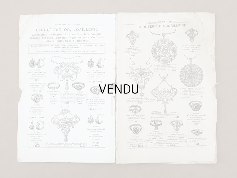 画像4: 【16周年セール対象外】1911年 アンティーク ボンマルシェ ジュエリーのカタログ Bijouterie - AU BON MARCHE -