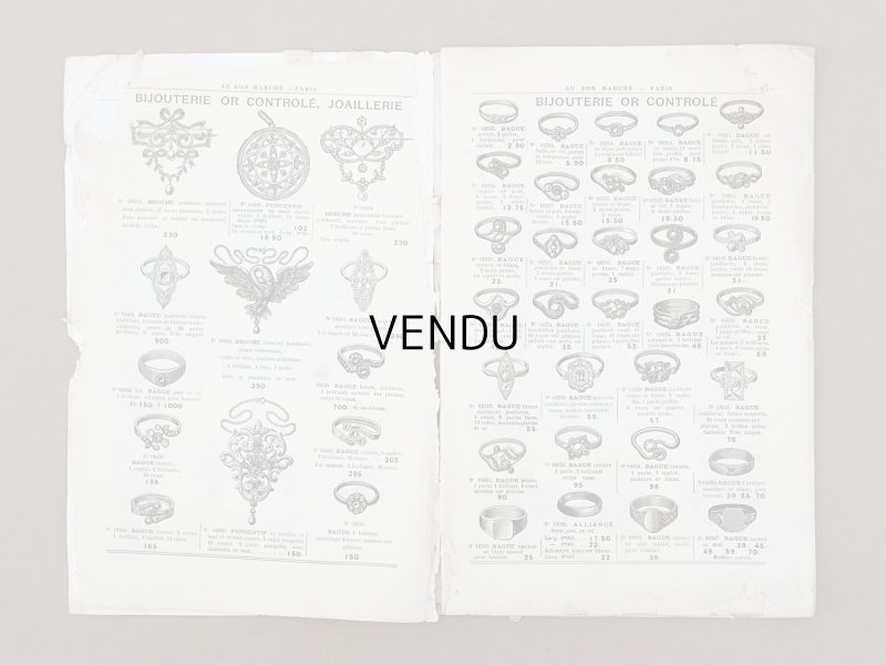 画像5: 【16周年セール対象外】1911年 アンティーク ボンマルシェ ジュエリーのカタログ Bijouterie - AU BON MARCHE -