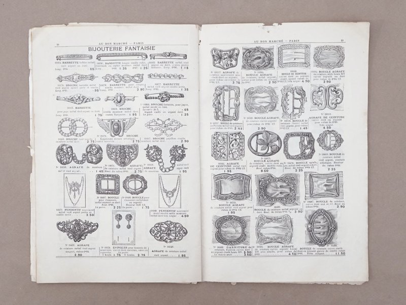 画像10: 【16周年セール対象外】1911年 アンティーク ボンマルシェ ジュエリーのカタログ Bijouterie - AU BON MARCHE -