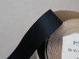 画像2: 未使用 アンティーク リボン サテン&グログランのダブルフェイス 10m 2.6cm幅 黒 (2)