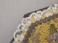 画像4: ＊蚤の市＊1920年頃 アンティーク ロココトリム＆レース付き ハンドミラー (4)