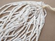 画像6: アンティーク ガラスビーズ  六角形 ホワイトラスター 約2×7mm 40〜41g (6)