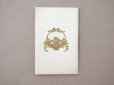 画像2: 1914年 アンティーク ローズパニエ＆薔薇のガーランド 小さなカレンダーのカルネ  - CHOCOLAT MASSON - (2)