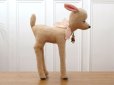 画像3: アンティーク バンビのぬいぐるみ パウダーピンク フランス製 FLOR (3)