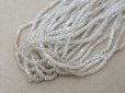 画像6: アンティーク ガラス製 クリア カット入り 六角形 シードビーズ 1cm=6.5粒 31〜38g (6)