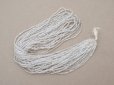 画像4: アンティーク ガラス製 クリア カット入り 六角形 シードビーズ 1cm=6.5粒 31〜38g (4)