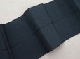 画像3: ＊蚤の市＊アンティーク シルク製 ピコットリボン 黒のライン入り 65cm 8.1cm幅 (3)