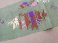 画像7: ＊蚤の市＊19世紀 アンティーク シルク製  花束の刺繍入り 幅広リボン 鈴蘭 1.9m (7)