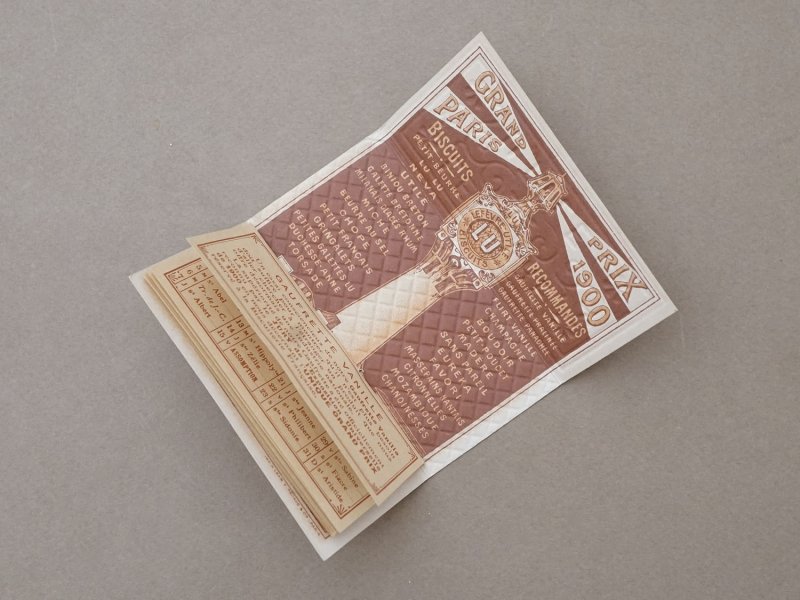 画像4: 1902年 アンティーク『LU』カレンダー ウエハース型 GAUFRETTE VANILLE - LEFEVRE-UTILE -