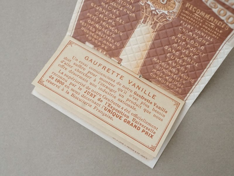 画像6: 1902年 アンティーク『LU』カレンダー ウエハース型 GAUFRETTE VANILLE - LEFEVRE-UTILE -
