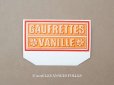 画像1: 1900年頃 アンティーク ラベル 『LU』バニラウエハース GAUFRETTES VANILLE NANTES  - LEFEVRE-UTILE - (1)