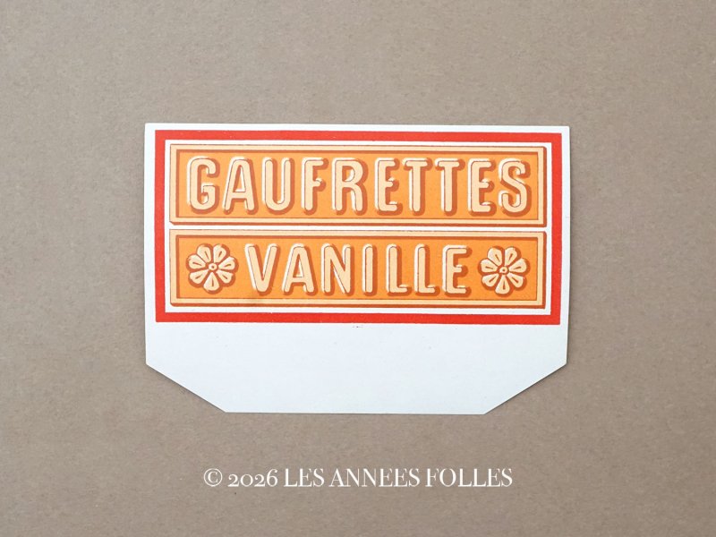 画像1: 1900年頃 アンティーク ラベル 『LU』バニラウエハース GAUFRETTES VANILLE NANTES  - LEFEVRE-UTILE -