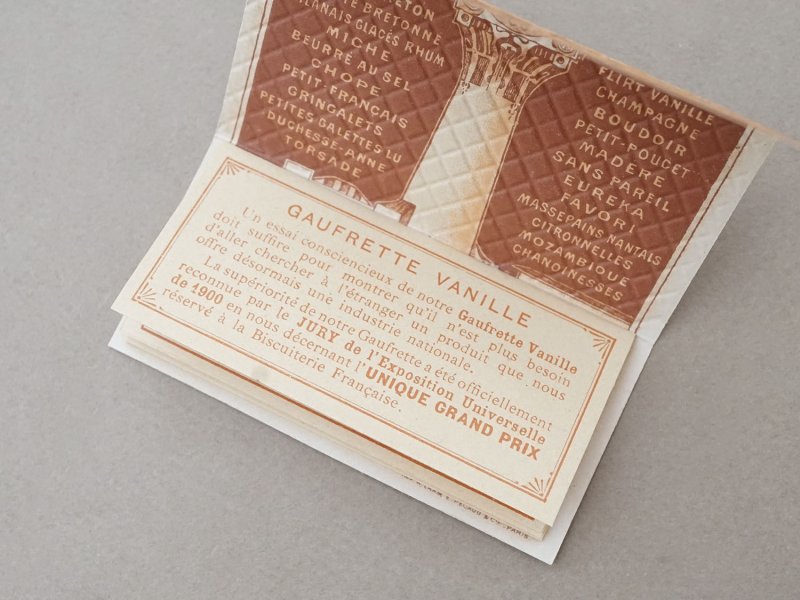 画像5: 1902年 アンティーク『LU』カレンダー ウエハース型 GAUFRETTE VANILLE - LEFEVRE-UTILE -