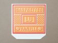 画像1: 1900年頃 アンティーク ラベル 『LU』バニラウエハース GAUFRETTES VANILLE - LEFEVRE-UTILE - (1)
