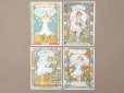 画像1: ＊蚤の市セット＊アンティーク 『LU』 クロモ 花の妖精 4点セット - LEFEVRE-UTILE - (1)