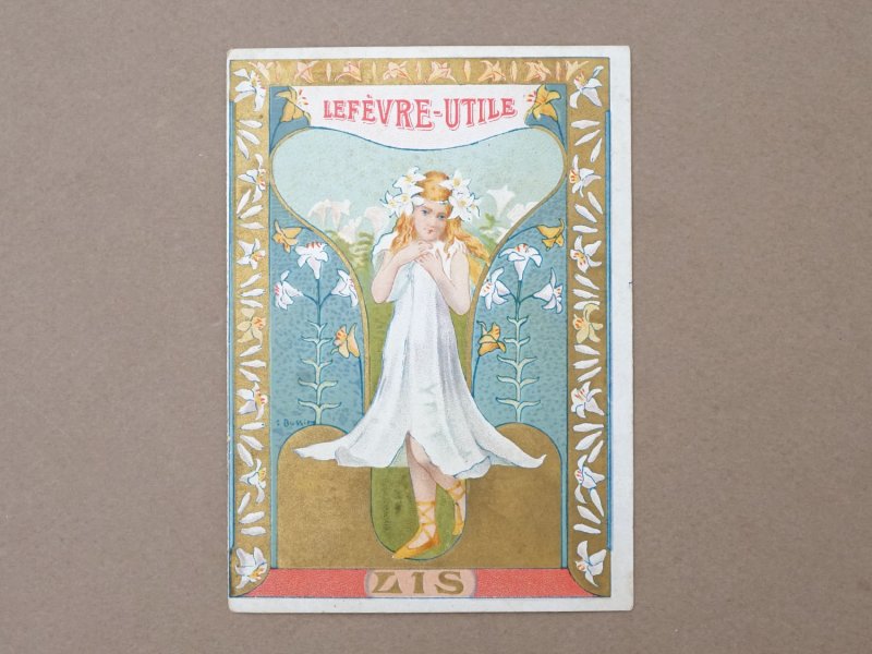 画像6: ＊蚤の市セット＊アンティーク 『LU』 クロモ 花の妖精 4点セット - LEFEVRE-UTILE -