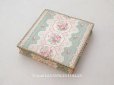 画像1: 1900年頃 アンティーク 薔薇模様　カルトナージュボックス  (1)