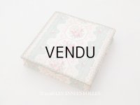 1900年頃 アンティーク 薔薇模様　カルトナージュボックス 