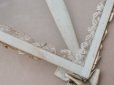 画像14: アンティーク 大きなジュエリーボックス ペールブルー リボン＆レース ガラスケース 20×20×7.5cm (14)