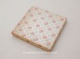 画像1: アンティーク ピンクの薔薇&ブルーのリボン ハンキーケース リボン付 カルトナージュボックス (1)