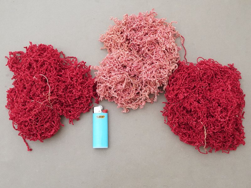 画像4: ＊蚤の市セット＊アンティーク 刺繍用 シルクベルベットの紐 3点セットシェニール糸 シュニーユ糸 