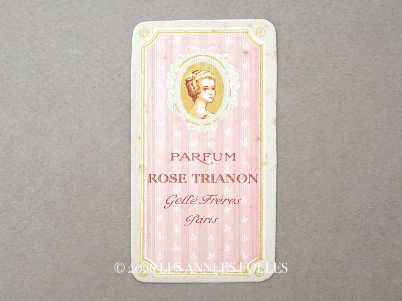 画像1: アンティーク パフュームカード ROSE TRIANON - GELLE FRERES PARIS -