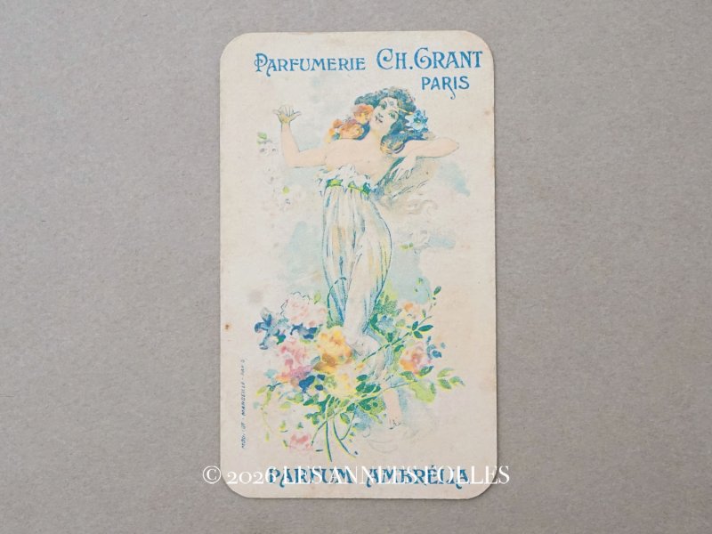 画像1: アンティーク パフュームカード  PARFUM AMBRELIA - CH.GRANT PARIS -