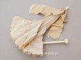 画像1: 19世紀末 アンティーク 日傘 パラソル 薔薇の彫刻i&モノグラム入り シルク製 キャメルベージュ  (1)