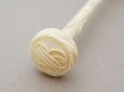 画像16: 19世紀末 アンティーク 日傘 パラソル 薔薇の彫刻i&モノグラム入り シルク製 キャメルベージュ  (16)