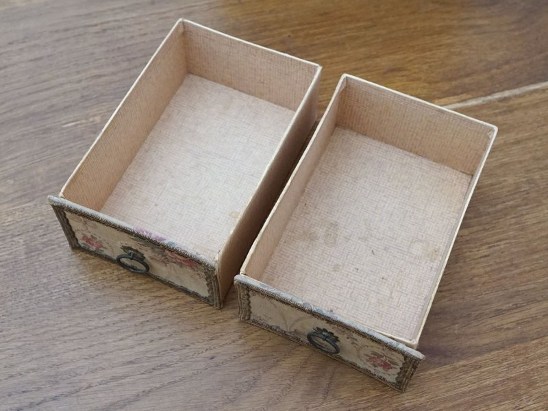 画像10: 1900年頃  アンティーク カルトナージュチェスト  薔薇の花かご ローズバスケット