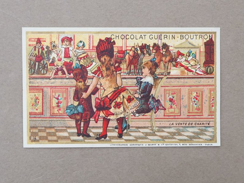 画像2: アンティーク クロモ 慈善バザー LA VENTE DE CHARITE - CHOCOLAT GUERIN-BOUTRON -