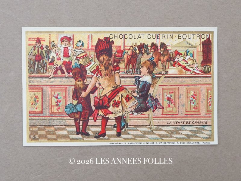 画像1: アンティーク クロモ 慈善バザー LA VENTE DE CHARITE - CHOCOLAT GUERIN-BOUTRON -