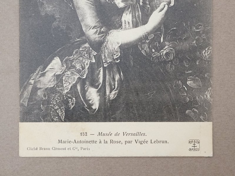 画像4: 1900年頃 未使用 アンティークポストカード  マリー・アントワネット Musee de Versailles Marie-Antoinette a la Rose, par Vigee Lebrun
