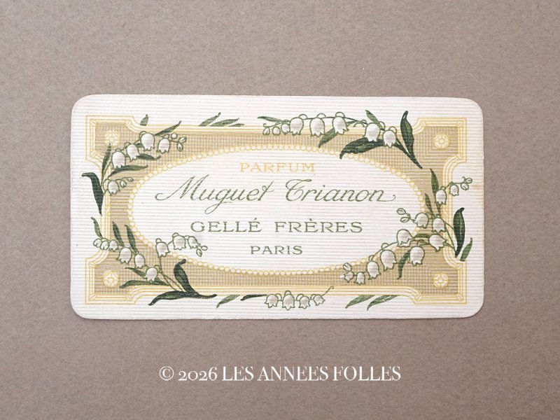 画像1: 1910年 アンティーク 鈴蘭のパフュームカード MUGUET TRIANON - GELLE FRERES PARIS -
