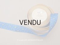 アンティーク シルク製 リボン ドット柄 ハンドペイント 10m 6626 N 5 SOIE
