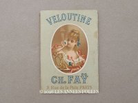 1890年頃 アンティーク カルネ PAPIER D'ARABIE  VELOUTINE - CH.FAY PARIS  -