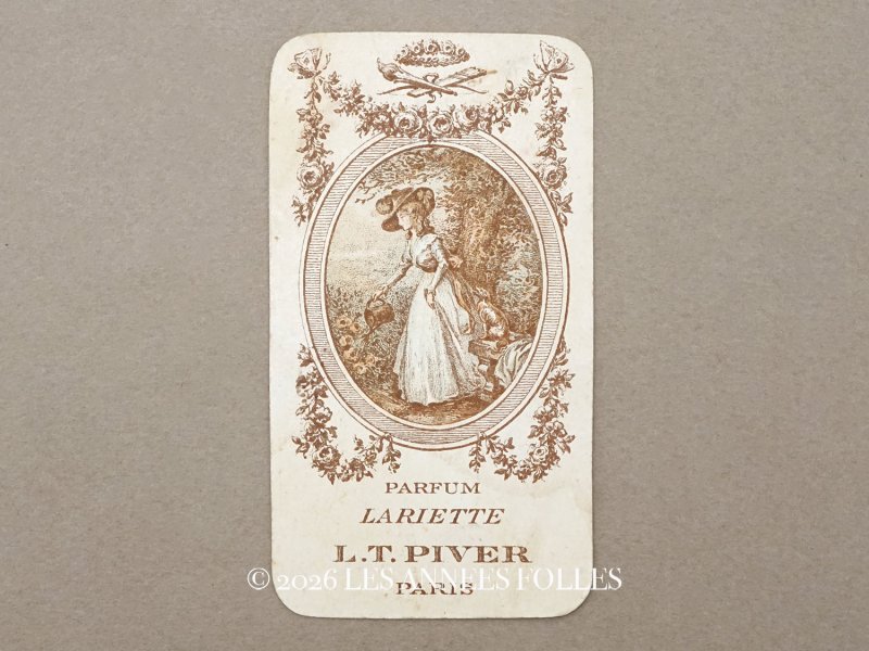 画像1: 1912年 アンティーク パフュームカード LA RIETTE - L.T.PIVER -