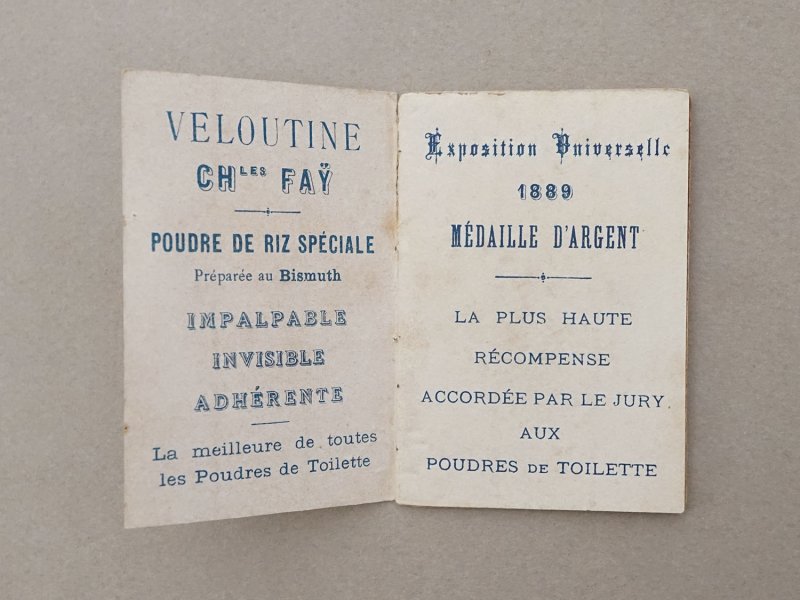 画像4: 1890年頃 アンティーク カルネ PAPIER D'ARABIE  VELOUTINE - CH.FAY PARIS  -