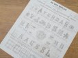 画像2: アンティーク ボンマルシェ百貨店 大判 カタログ ハンカチ用 イニシャル 刺繍図案 52.5×63cm COMPTOIR SPECIAL DES MOUCHOIR DE POCHE - AU BON MARCHE -  (2)