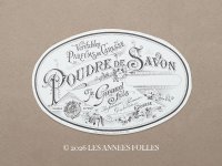 アンティーク パフュームラベル パウダーソープのラベル  POUDRE DE SAVON - JN.GIRAUD FILS GRASSE -