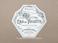 画像1: アンティーク パフュームラベル EAU DE TOILETTE - JN.GIRAUD FILS GRASSE - (1)