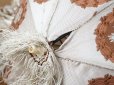 画像6: ＊蚤の市＊アンティーク 日傘 パラソル シルク製 薔薇のメダイヨン ブラウン＆ライトグレイ (6)