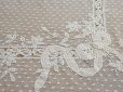 画像13: アンティーク レースのベッドカバー メダイヨン＆リボンのガーランド   (13)