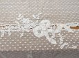 画像11: アンティーク レースのベッドカバー メダイヨン＆リボンのガーランド   (11)