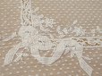 画像12: アンティーク レースのベッドカバー メダイヨン＆リボンのガーランド   (12)