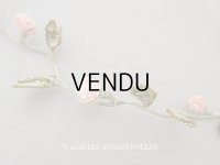 アンティーク シルク製 薔薇のロココトリム  42cm
