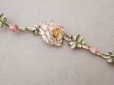 画像4: アンティーク シルク製 薔薇のロココトリム  31cm (4)