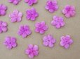 画像3: アンティーク ベルベットの布花 ピンクパープル 20ピースのセット 15mm (3)