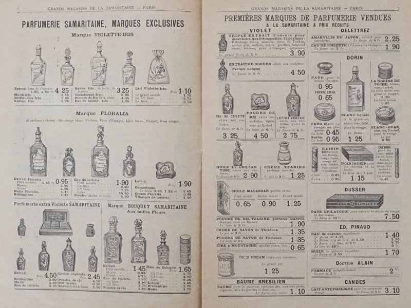 画像2: アンティーク サマリテーヌ百貨店のカタログ パフュームリー CATALOGUE SPECIAL DE PARFUMERIE - GRANDE MAGASINS DE LA SAMARITAINE -