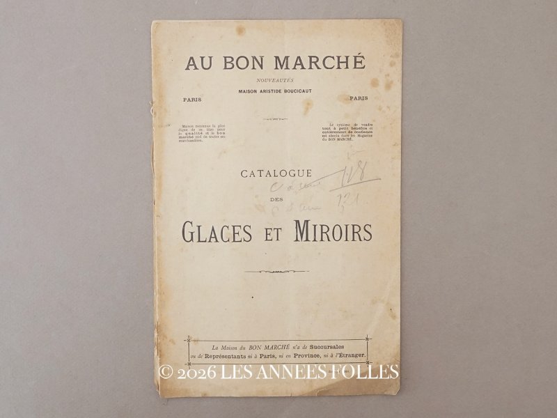 画像1: アンティーク ボンマルシェ 鏡のカタログ CATALOGUE DES GLACES ET MIROIRS - AU BON MARCHE -